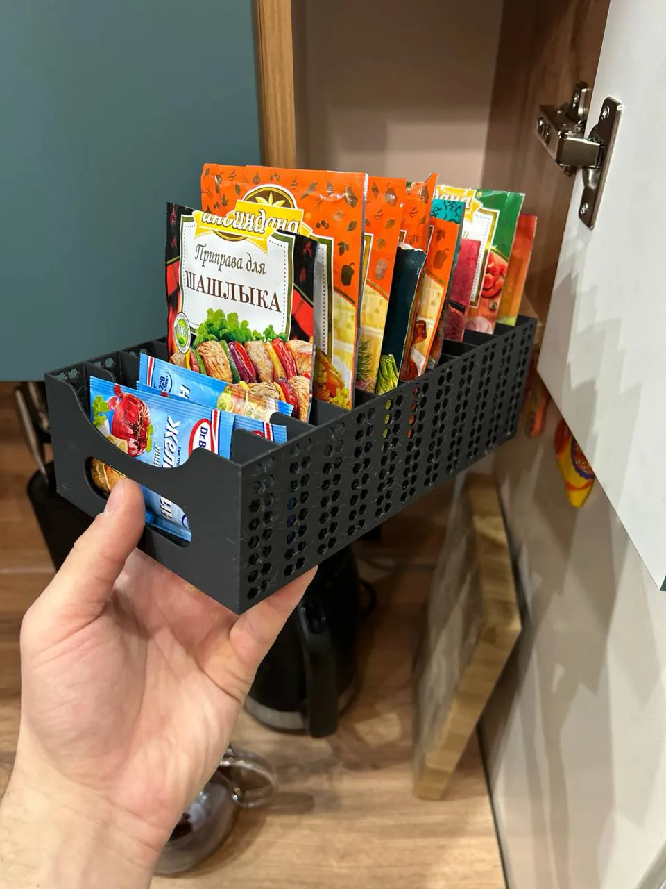 Organizador de sobres de especias